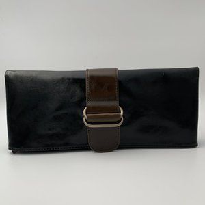 LAST ONE LEFT! Harper Vegan Leather Clutch Bag - Black